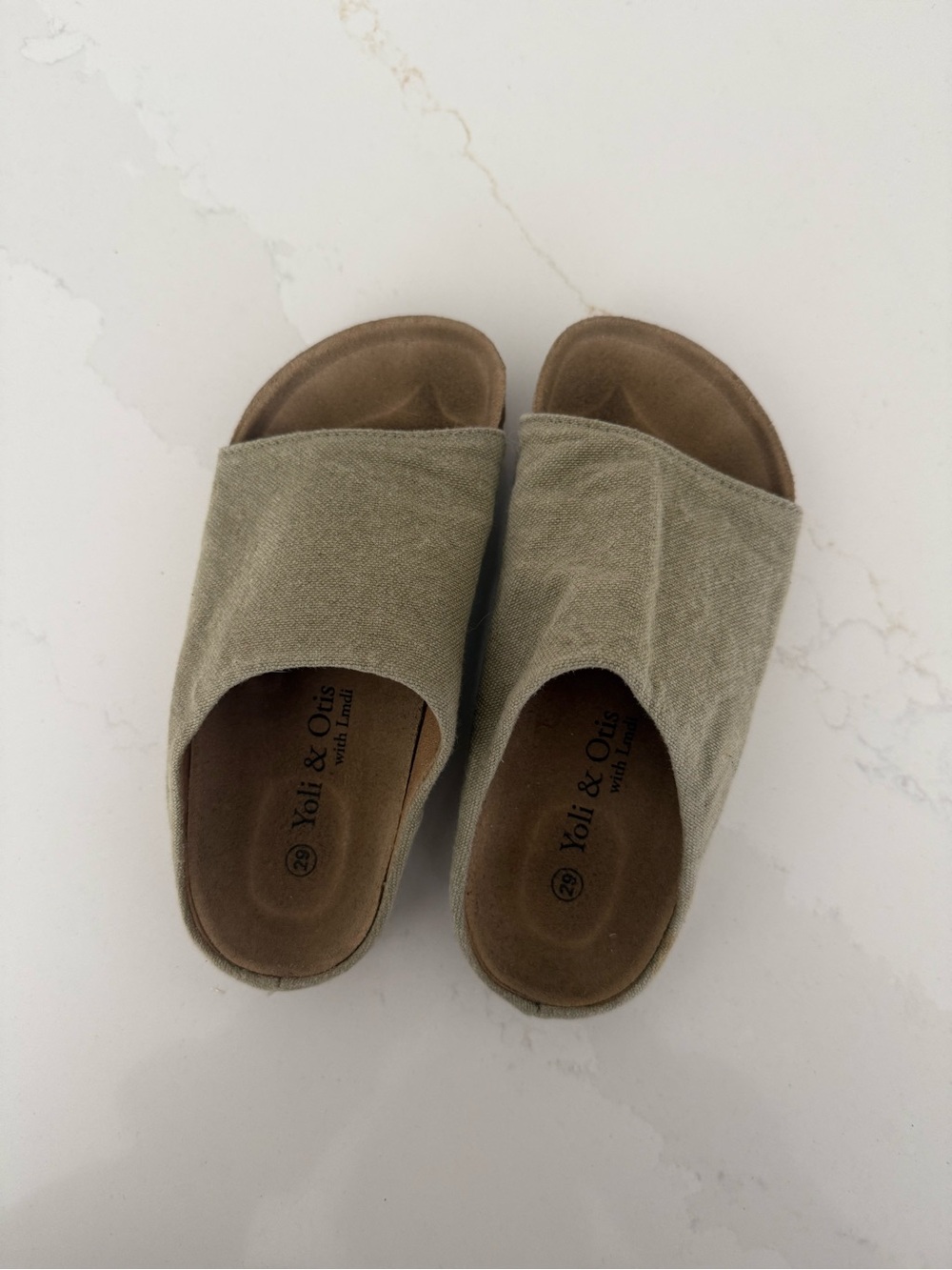 Yoli & Otis slide footbed kids sandals